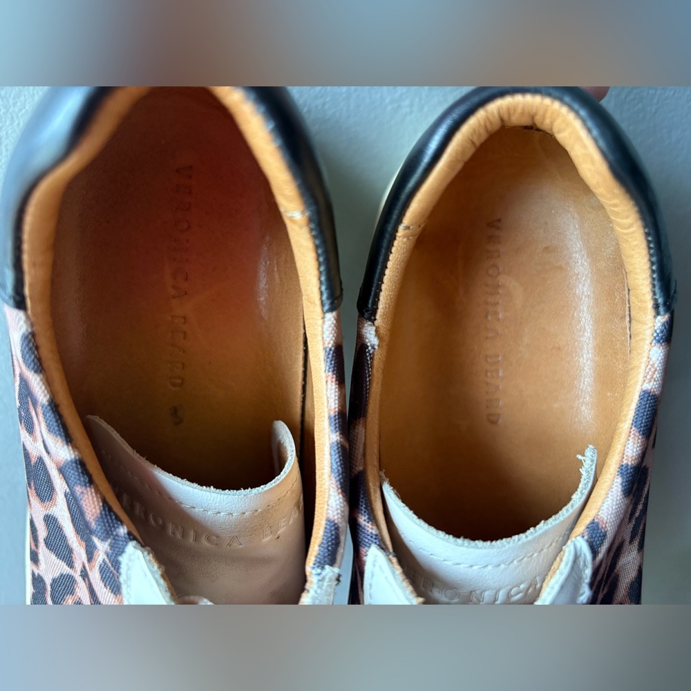 Veronica Beard Daelyn Leopard Platform Sneakers ~… - image 6